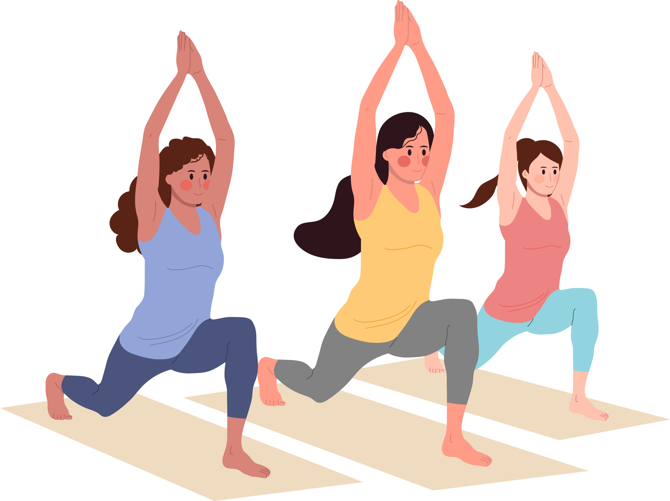 group of people doing yoga